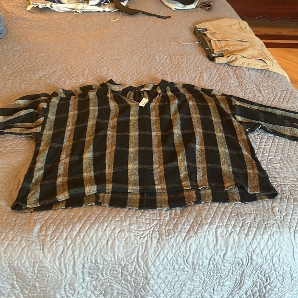 Highroad Popover Shirt in Lessing Plaid Madewell Large NWT - Picture 8 of 8